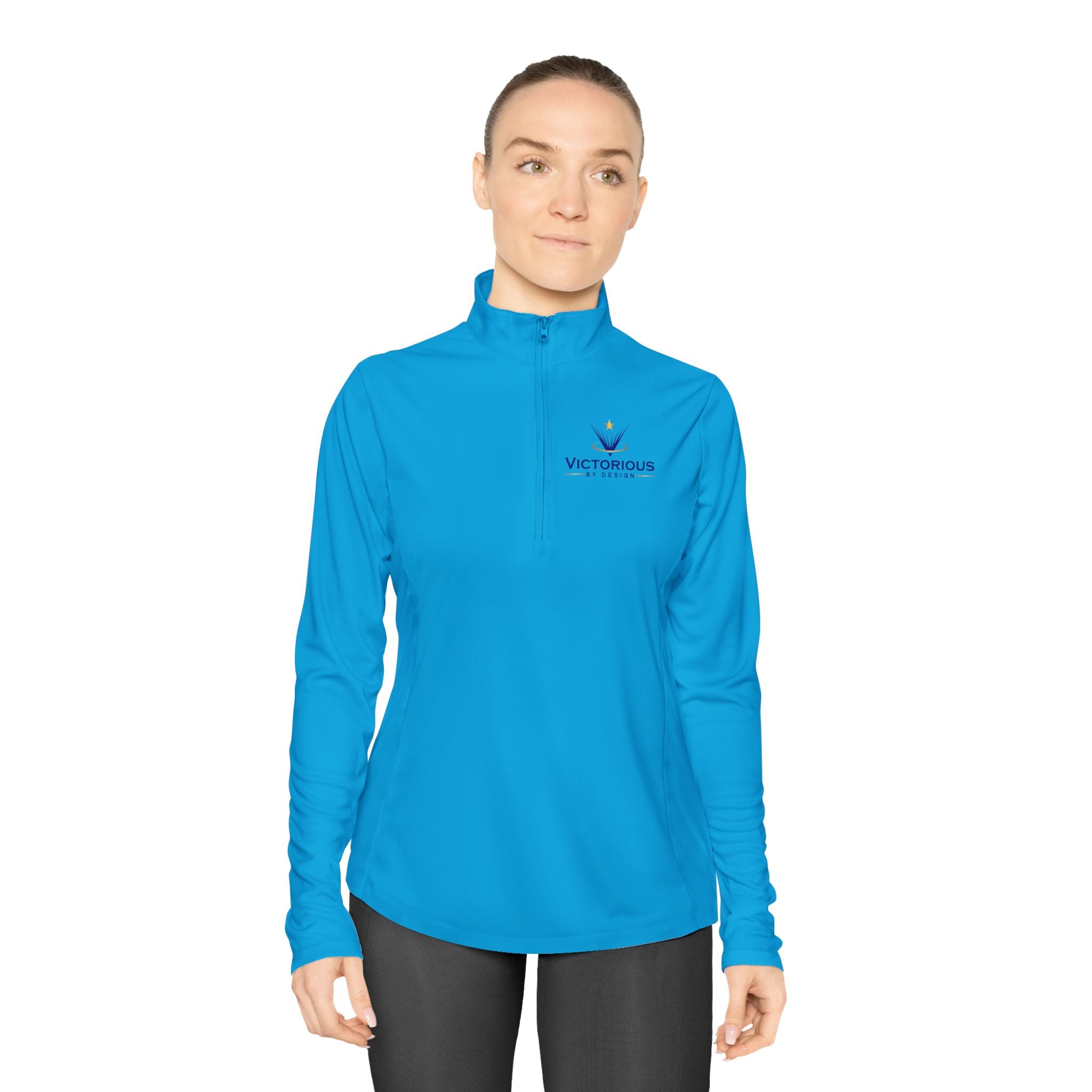 VYou Ladies Quarter-Zip Pullover