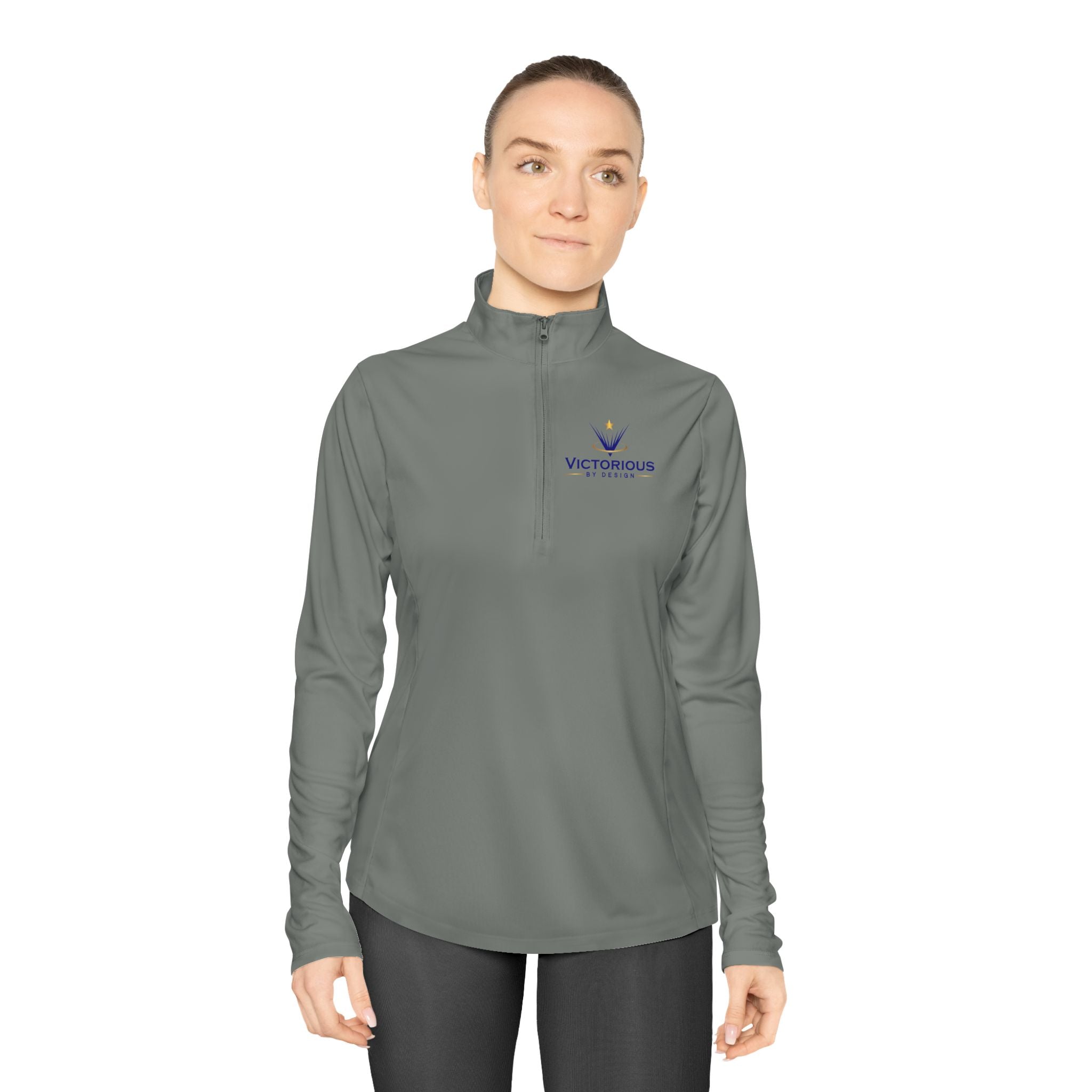 VYou Ladies Quarter-Zip Pullover