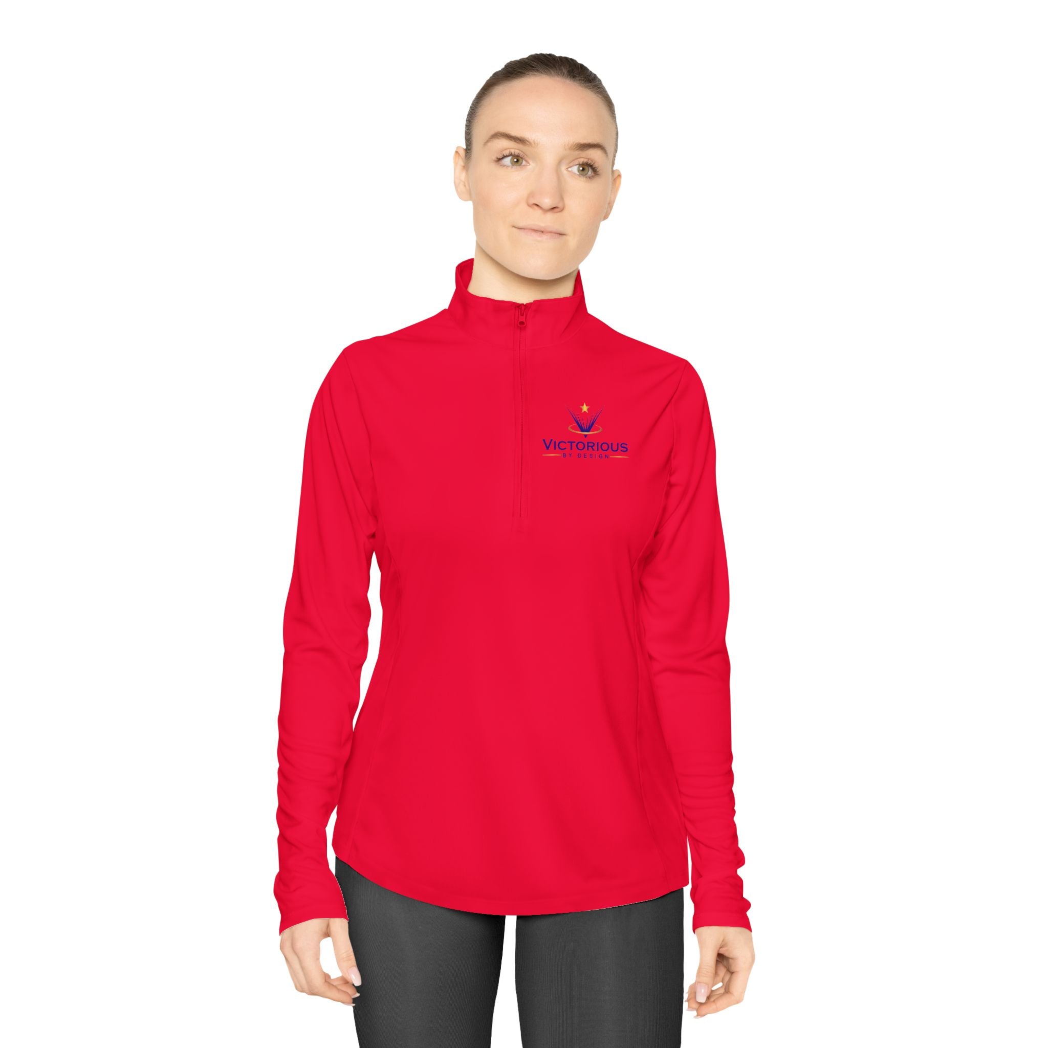 VYou Ladies Quarter-Zip Pullover